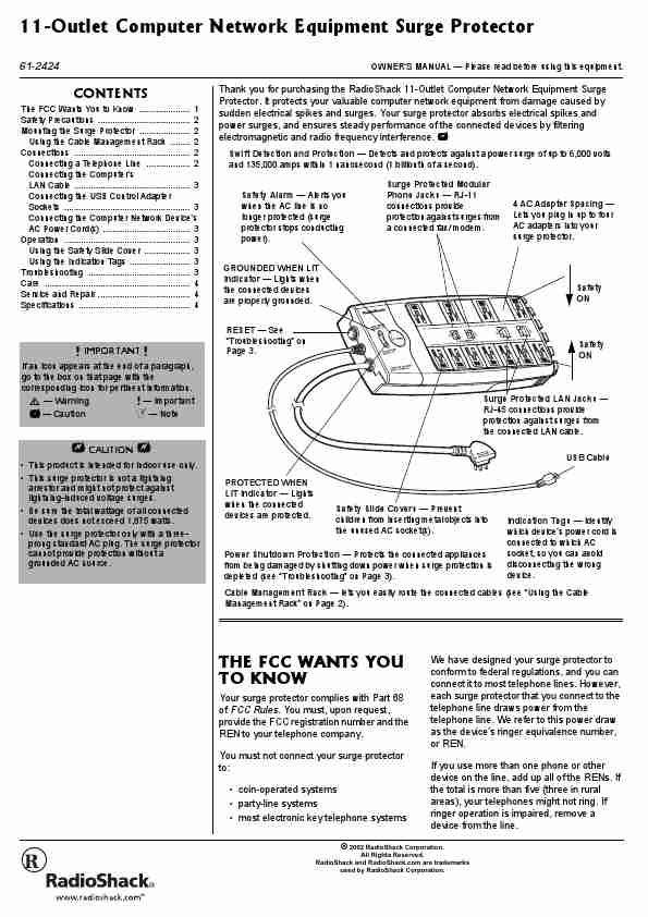 Radio Shack Surge Protector 61-2424-page_pdf